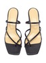Detail View - Click To Enlarge - AEYDE - 'Larissa' asymmetric toe ring block heel leather sandals