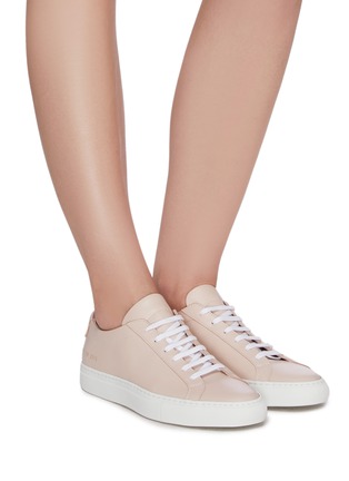 Figure View - Click To Enlarge - COMMON PROJECTS - 'Original Achilles' low top lace up leather sneakers