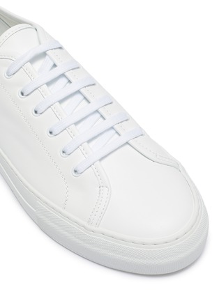 Detail View - Click To Enlarge - COMMON PROJECTS - 'Tournament' low top platform leather sneakers