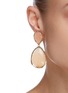 Figure View - Click To Enlarge - ROSANTICA - 'Solitario' teardrop quartz earrings