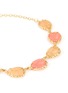 Detail View - Click To Enlarge - ROSANTICA - 'Solitario' rose quartz chandellier earrings