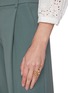 Figure View - Click To Enlarge - ROSANTICA - 'Tarocchi' faux pearl crystal ring