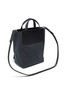 Detail View - Click To Enlarge - ACNE STUDIOS - Logo zip pocket leather panelled small tote bag