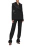 Figure View - Click To Enlarge - JW ANDERSON - Oversize shawl lapel double breast tuxedo blazer