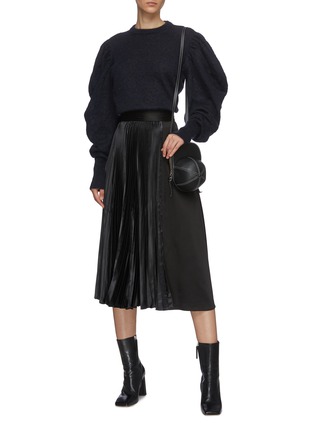 Figure View - Click To Enlarge - JW ANDERSON - Ruch puff shoulder knit top