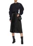 Figure View - Click To Enlarge - JW ANDERSON - Pleat panel asymmetric skirt