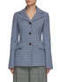 Main View - Click To Enlarge - JW ANDERSON - Fit waist check elongated blazer