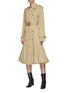 Detail View - Click To Enlarge - JW ANDERSON - Bubble hem cape hybrid trench coat
