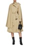 Figure View - Click To Enlarge - JW ANDERSON - Bubble hem cape hybrid trench coat