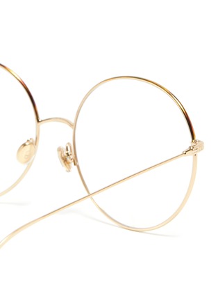 Detail View - Click To Enlarge - DIOR - Round metal frame optical glasses