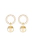 Main View - Click To Enlarge - NUMBERING - 18k gold plated embellished hoop earrings