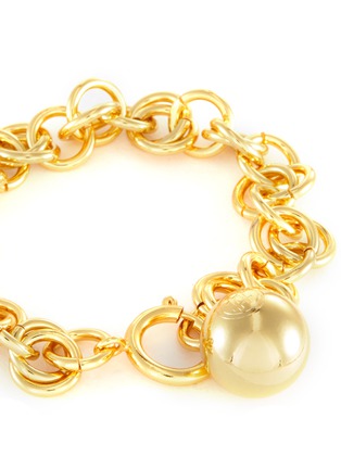 Detail View - Click To Enlarge - NUMBERING - 18k gold plated chain bracelet