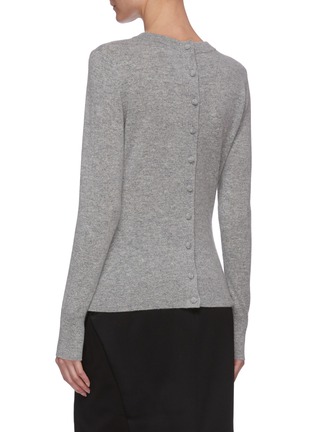 Back View - Click To Enlarge - ALTUZARRA - Yumi back button cashmere knit sweater
