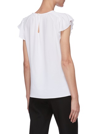 Back View - Click To Enlarge - ALTUZARRA - Namika pleated ruffle sleeve top