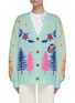 Main View - Click To Enlarge - MIRA MIKATI - Graphic embroidered knit cardigan