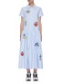 Main View - Click To Enlarge - MIRA MIKATI - Graphic embroidered shirtdress