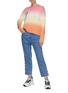 Figure View - Click To Enlarge - MIRA MIKATI - Beaded trim high waist jeans