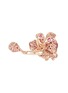 Detail View - Click To Enlarge - ANABELA CHAN - Ruby Peony Butterfly' gemstone 18k rose gold rhodium vermeil ring