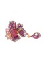 Main View - Click To Enlarge - ANABELA CHAN - Ruby Peony Butterfly' gemstone 18k rose gold rhodium vermeil ring