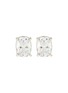 Main View - Click To Enlarge - ANABELA CHAN - Diamond 18k white gold cushion wing stud earrings