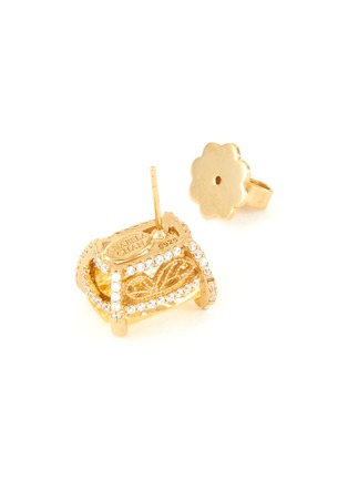 Detail View - Click To Enlarge - ANABELA CHAN - Canary wing' gemstone stud earrings