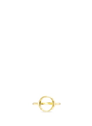 Main View - Click To Enlarge - MARIA BLACK - 'Taylor' gold plated circle ring