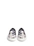 Figure View - Click To Enlarge - MOTHER OF PEARL - Tulip stripe print satin slip-ons