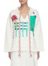Main View - Click To Enlarge - MIRA MIKATI - Patchwork embroidered sweatshirt