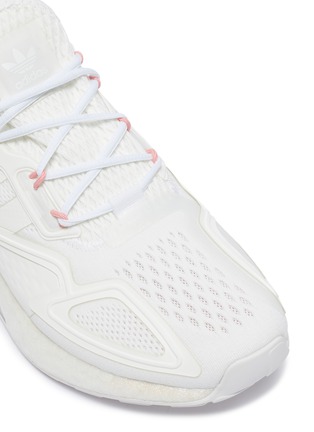 Detail View - Click To Enlarge - ADIDAS - 'ZX 2K Boost' lace-up mesh sneakers