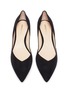 Detail View - Click To Enlarge - NICHOLAS KIRKWOOD - Casiti' faux pearl heel suede D'orsay flats