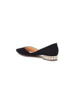 flats with pearl heel