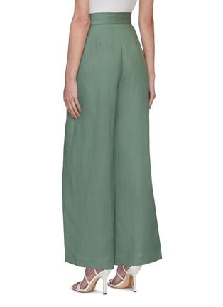 Back View - Click To Enlarge - CULT GAIA - Whitney panel wide leg linen pants