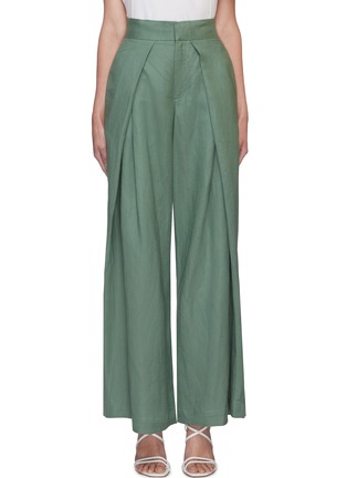 Main View - Click To Enlarge - CULT GAIA - Whitney panel wide leg linen pants