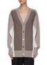 Main View - Click To Enlarge - THE KEIJI - Panelled cape sleeve V-neck cardigan