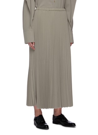 Detail View - Click To Enlarge - THE KEIJI - Blazer panel pleated skirt