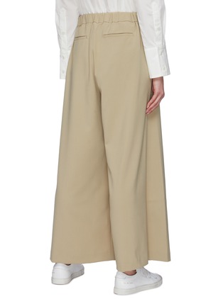 Back View - Click To Enlarge - THE KEIJI - Trench wrap panel wide leg pants