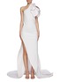 Main View - Click To Enlarge - MATICEVSKI - 'Indelible' one-shoulder draped gown