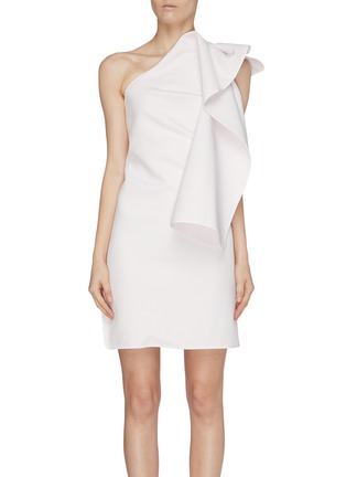Main View - Click To Enlarge - MATICEVSKI - 'For Keeps' one-shoulder draped dress