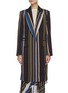 Main View - Click To Enlarge - TOGA ARCHIVES - Peak lapel stripe tailored coat