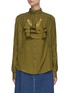 Main View - Click To Enlarge - TOGA ARCHIVES - Stand collar embroidered jabot blouse