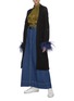 Figure View - Click To Enlarge - TOGA ARCHIVES - Stand collar embroidered jabot blouse