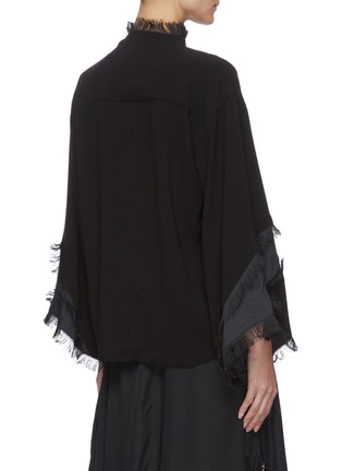 Back View - Click To Enlarge - TOGA ARCHIVES - Frayed edge georgette blouse
