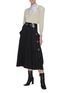 Figure View - Click To Enlarge - TOGA ARCHIVES - Belted midi skirt