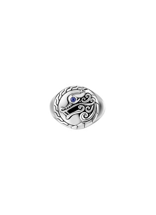 Main View - Click To Enlarge - JOHN HARDY - 'Legends Naga' sapphire sterling silver signet ring