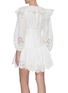 Back View - Click To Enlarge - ZIMMERMANN - 'Bellitude' scallop puff sleeve mini dress
