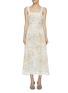Main View - Click To Enlarge - ZIMMERMANN - Amelie floral embroidered scalloped hem sundress
