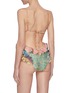 Back View - Click To Enlarge - ZIMMERMANN - 'Carnaby' colourblock floral print ruffle swimsuit