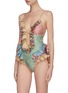 Figure View - Click To Enlarge - ZIMMERMANN - 'Carnaby' colourblock floral print ruffle swimsuit