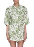 Main View - Click To Enlarge - ZIMMERMANN - 'Empire' botanical print utility playsuit