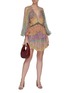 Figure View - Click To Enlarge - ZIMMERMANN - Carnaby' frill billow floral print long balloon sleeve silk mini dress